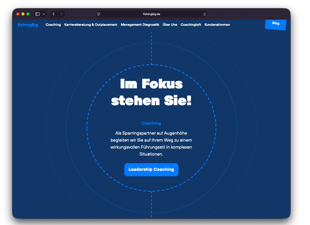 Website für fishingBig